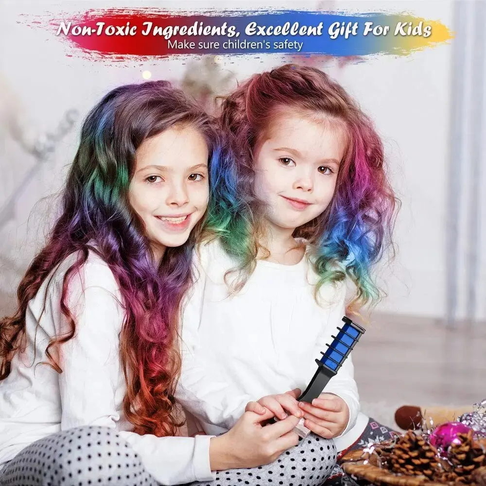 Kids Multicolor Hair Dye Comb Set - Image 2