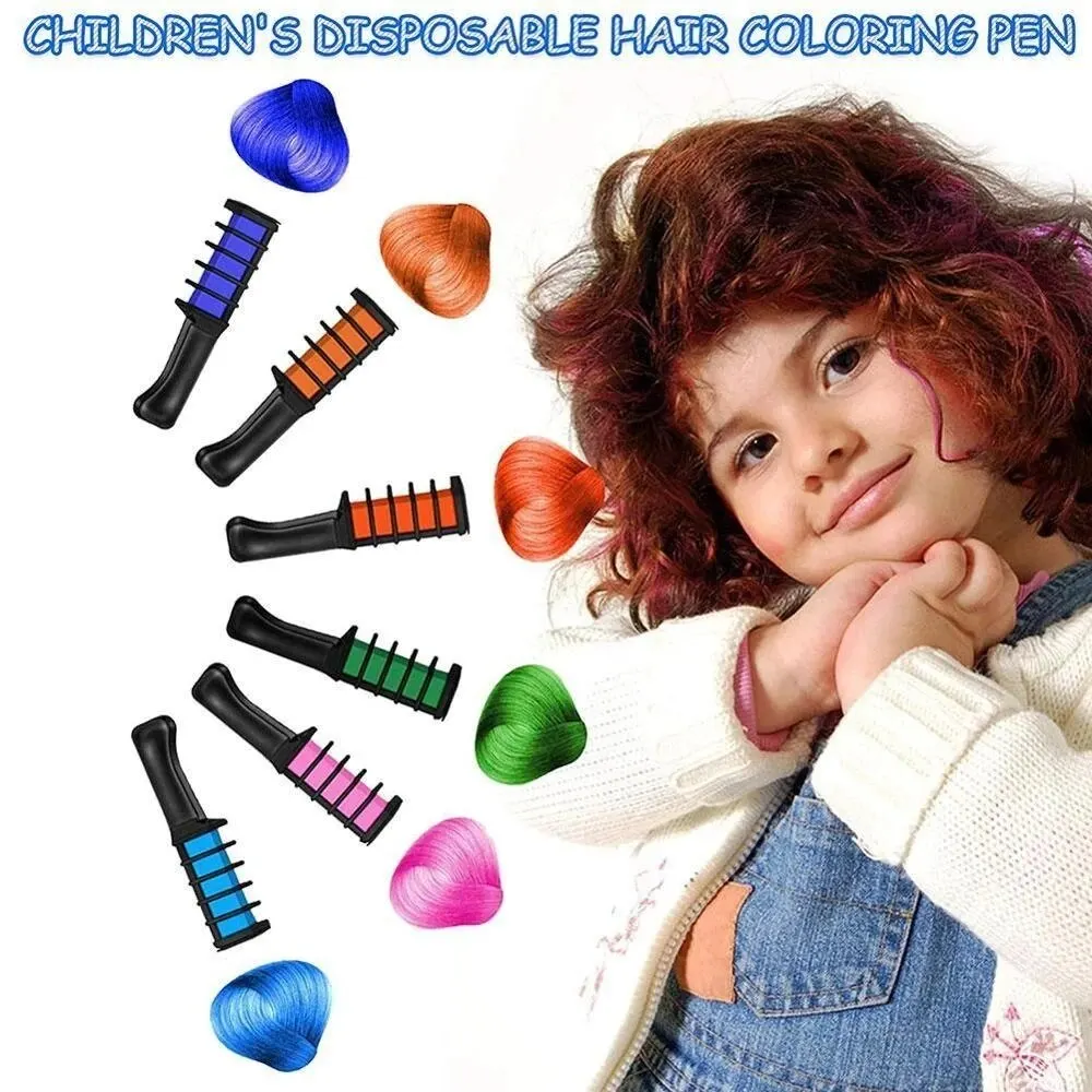 Kids Multicolor Hair Dye Comb Set - Image 3
