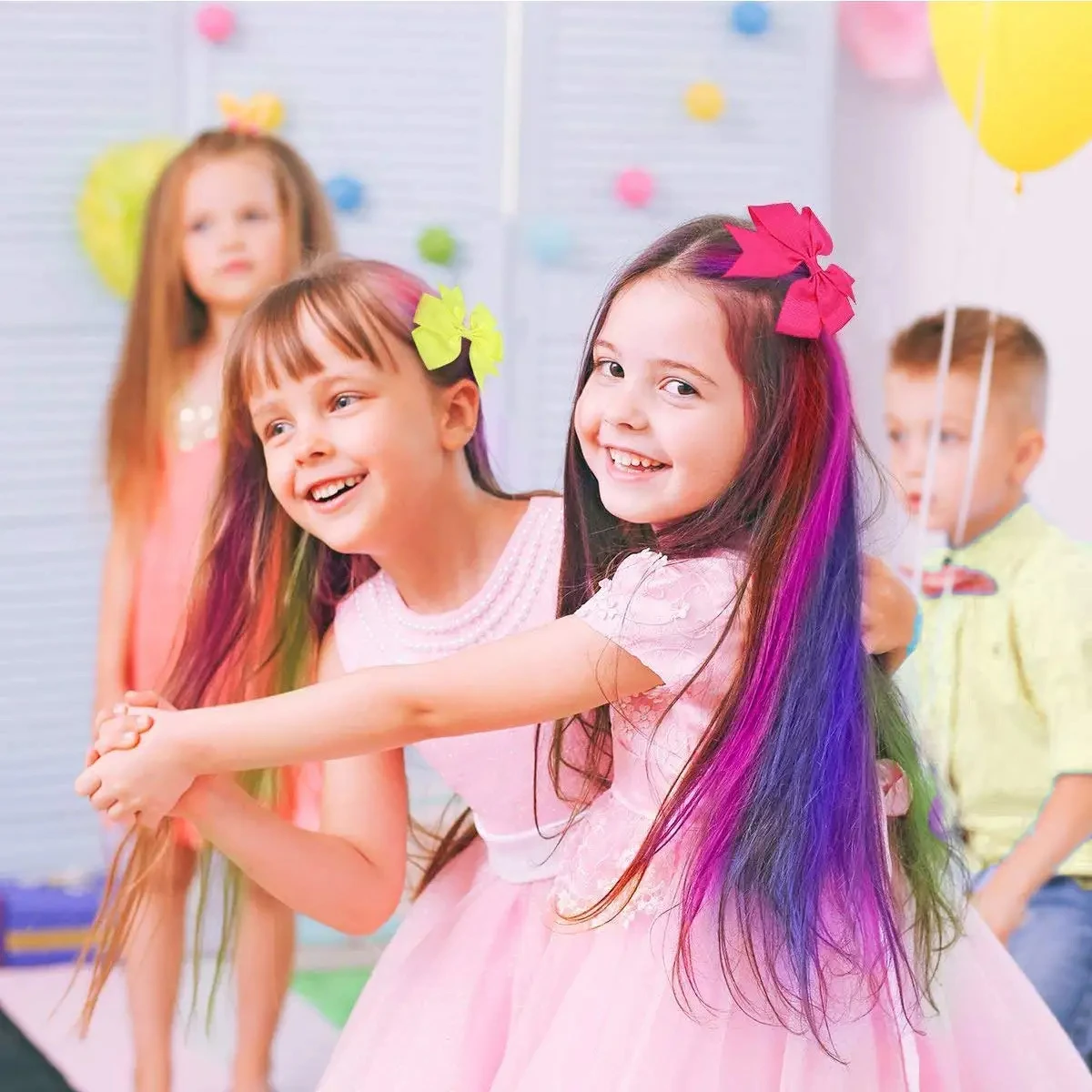 Kids Multicolor Hair Dye Comb Set - Image 6