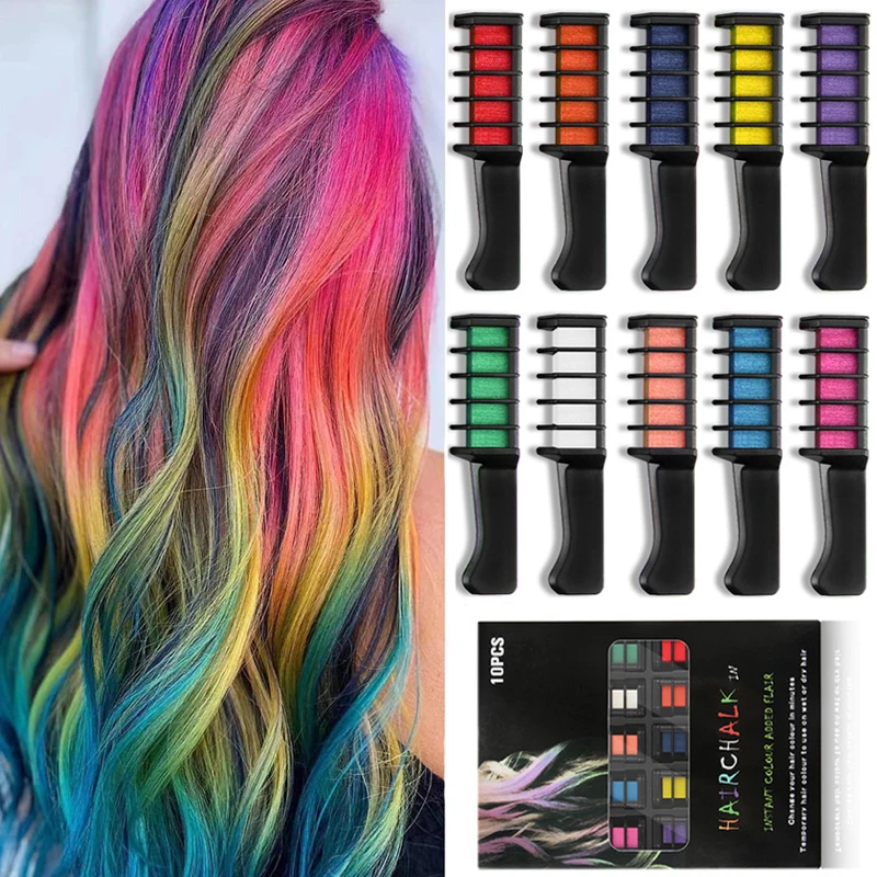 Kids Multicolor Hair Dye Comb Set
