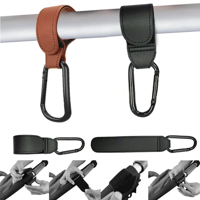Leather Stroller Hook Set - Image 5
