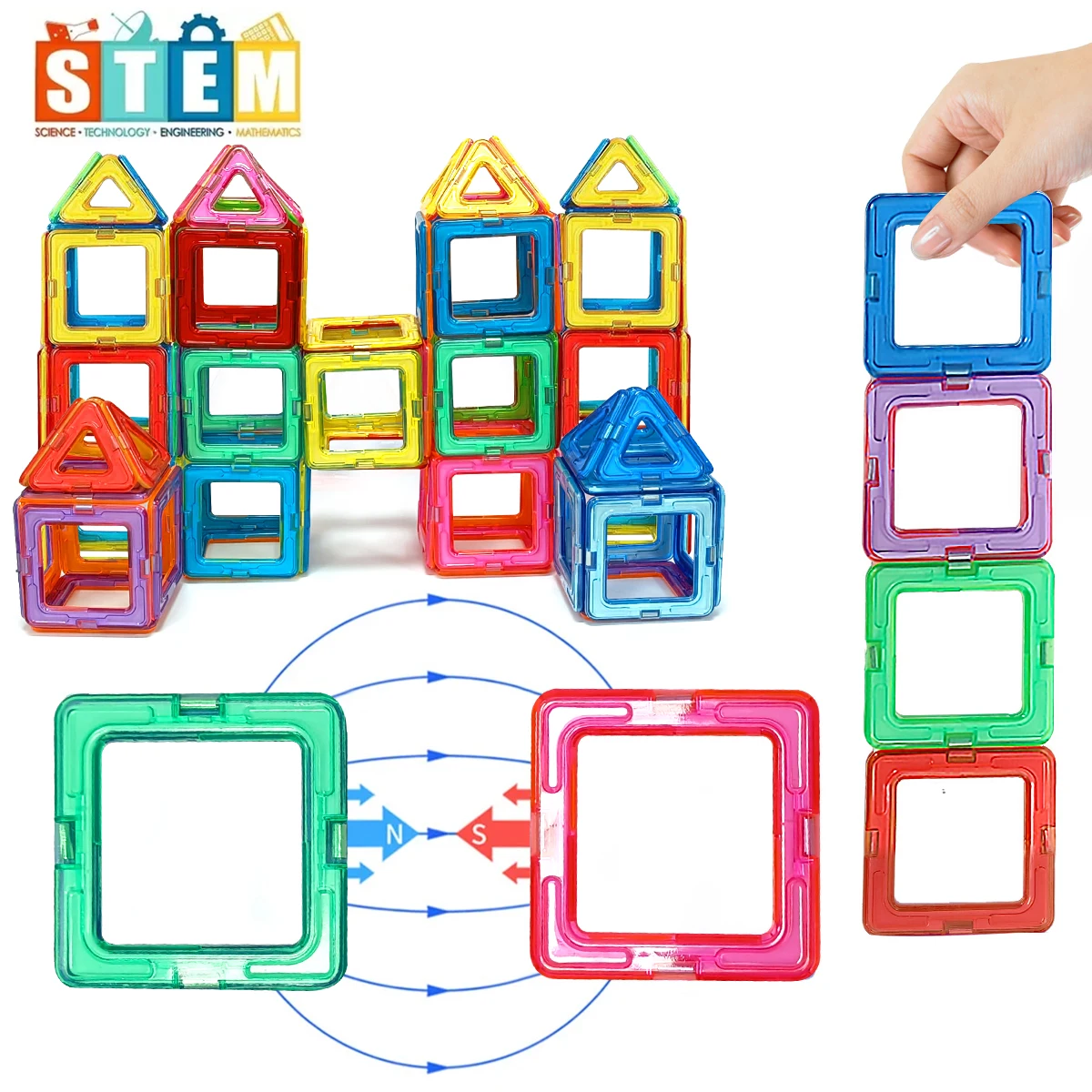 Magnetic Building Blocks Set - Image 5